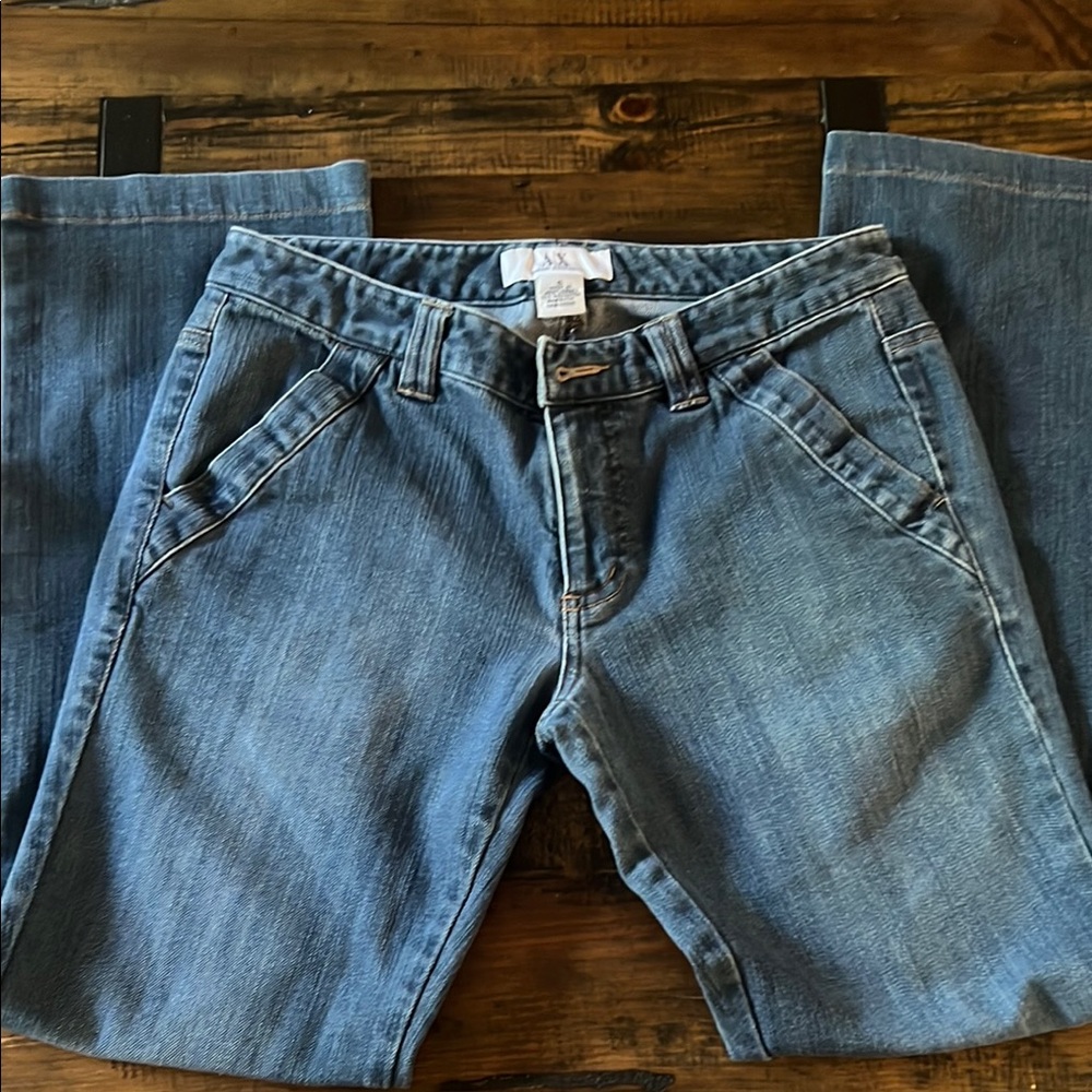 Armani Exchange Blue Straight Leg Jeans